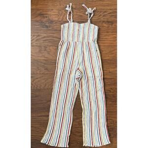 Walking On Sunshine Striped  Sleeveless Jumpsuit for girls Size XL